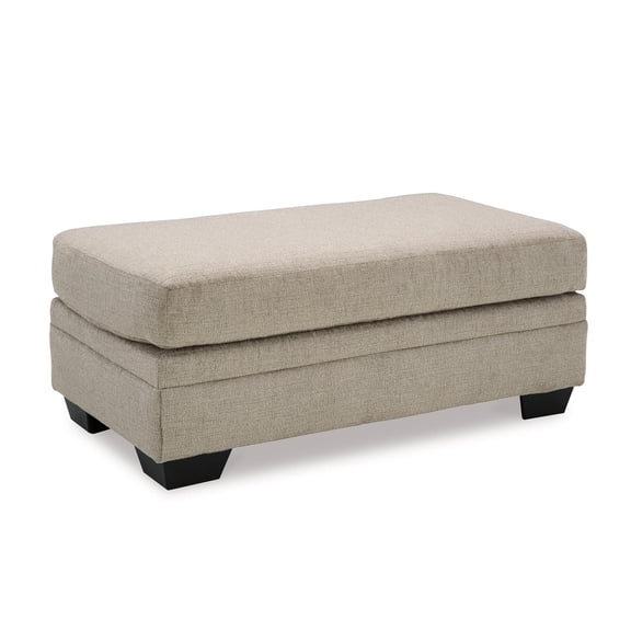 Signature Design by Ashley Stonemeade Upholstered Ottoman, Taupe