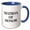 Blue/White, variant on 3drose, Matron of Honor. Bold Black Lettering on a White Background., 11oz Two-tone Red Mug