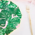 Efavormart 25 Pack | 9" Green Leaf Decagon Dinner Paper Plates ...