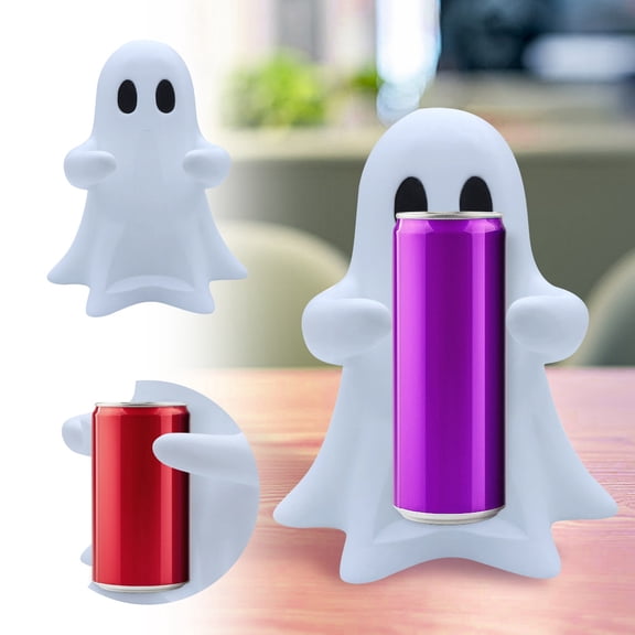 XINGXIANG Halloween Ghost Drink Holder - Spooky Beverage Can Display Stand for Party Desktop Decor,Halloween Figurines 6.9* 7.6*7.8 Inch