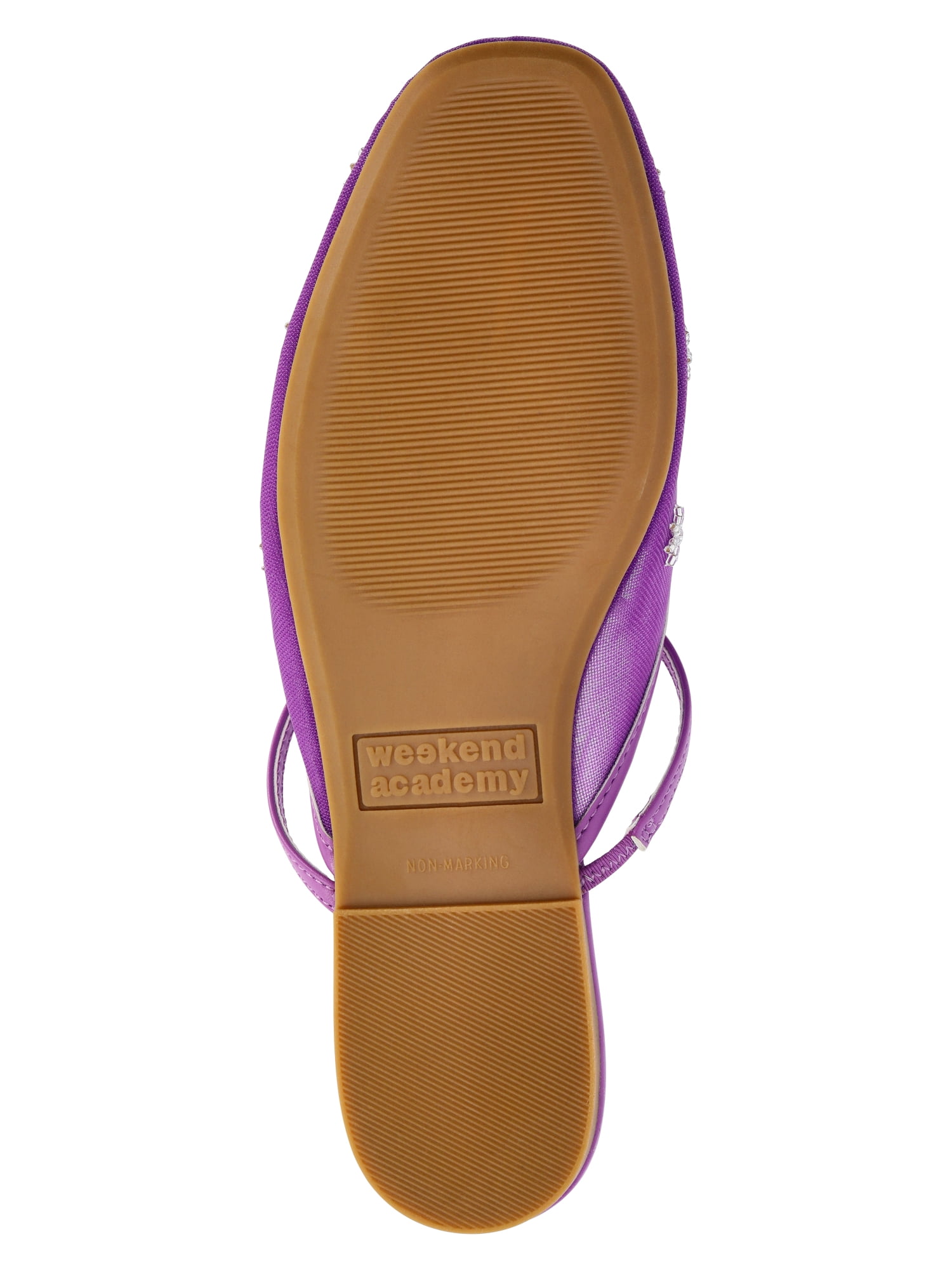 Weekend Academy Girls Beaded Mesh Slip On Shoes