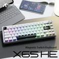 thumbnail image 6 of ATTACK SHARK X65 HE Magnetic Switch Rapid Trigger Keyboard 65% Wired Gaming Keyboard with 8000 Hz Polling Rate, 0.01mm RT Accuracy, PBT Keycaps, QMK Driver, RGB, 6 of 7