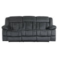 thumbnail image 2 of Lexicon Laurelton 90" Traditional Microfiber Double Reclining Sofa in Charcoal, 2 of 8