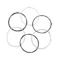 thumbnail image 3 of Classical Black Nylon Core Silver-Plated Copper Wound 1st-6th.028-.043 6pcs Classical Guitar Strings String Set, 3 of 7