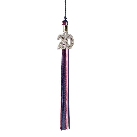 Class Act Graduation Graduation Tassel - 2019 - Bling Charm - 3 Color, Navy / Columbia Blue