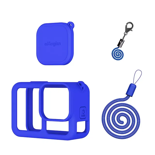Silicone Protective Case for GoPro Hero 13 – Full-Body Camera Cover with Lens Cap & Lanyard, Quick-Mount Compatible