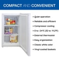 thumbnail image 3 of Koolatron Congélateur Vertical 3,1 pi³, 88L, Thermostat Réglable pour un Stockage Compact et Efficace, 3 of 8