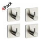 thumbnail image 2 of Ganchos autoadhesivos de acero inoxidable para toallas, albornoces y abrigos, para baño y cocina, no requieren taladrar, paquete de 4, 2 of 8