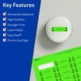 thumbnail image 3 of Avery Printable Rectangle Labels, Neon Green, 0.5" x 1.75", 2,400ct, 3 of 11