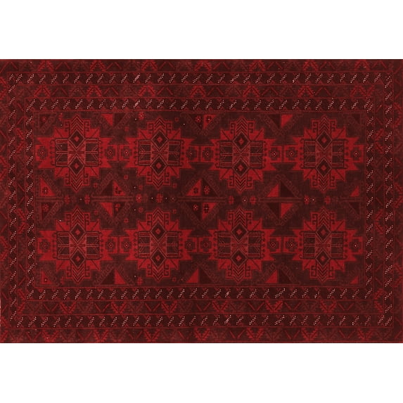 Ahgly Company Indoor Rectangle Persian Red Traditional Area Rugs, 5' x 7'