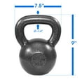 thumbnail image 2 of Yes4All Solid Cast Iron Kettlebell - 30 lb Kettlebell Weights (Grey, 2 of 6