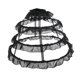 thumbnail image 2 of Crinolina de Enagua de 4 Aros, Miriñaque para Boda, Aros Ajustable Negro Soledad Aro vestido de boda, 2 of 10