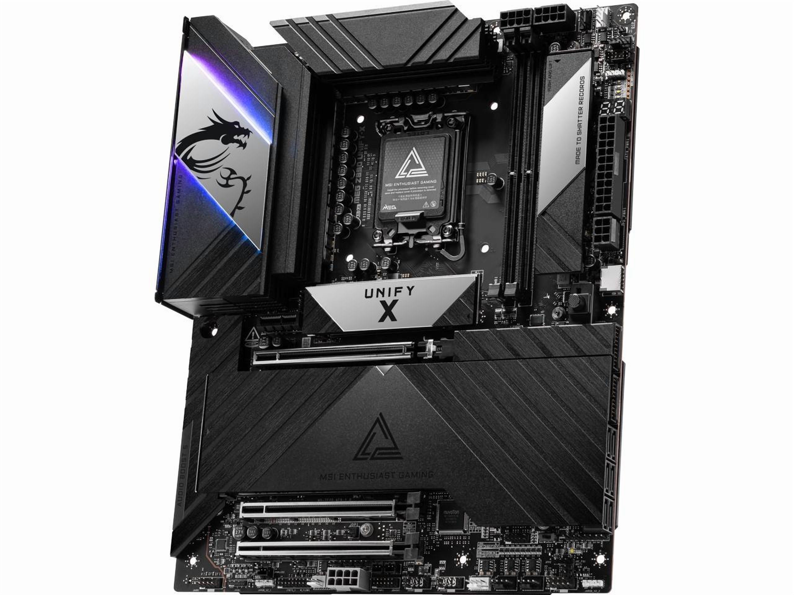 MSI MEG Z890 UNIFY-X Gaming Desktop Motherboard - Intel Z890 Chipset - Socket LGA-1851 - ATX (megz890unify-x)