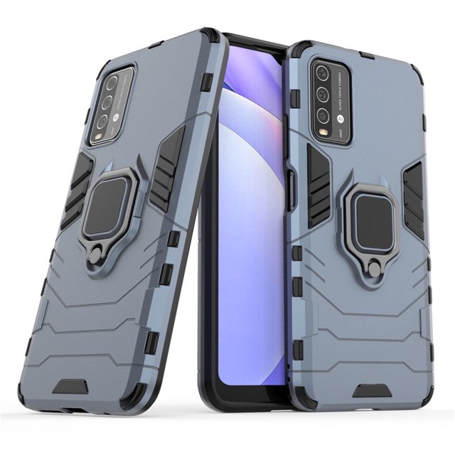 Carcasa Para Xiaomi Redmi 9T Funda A Prueba De Golpes PC Teléfono Anillo Soporte Cubierta Magnética Para 9A 9C Note 9 9S 10 Pro Max 10S