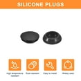 thumbnail image 4 of Uxcell 8pack Silicone Plugs, Rubber Round Snap in Locking Hole Plugs Waterproof Hole Plug for 22-24mm Hole, Black, 4 of 6
