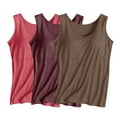 thumbnail image 2 of Deals Up to 50% Off Axiiglly 3 Pack Plus Size Tank Tops for Women Workout Tank Tops with Built In Bras Casual Comfy Cotton Tank Tops Loose Fit Strap Going Out Tankini Undershirt S-4XL on Clearance, 2 of 3