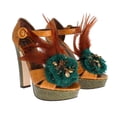 thumbnail image 2 of Dolce  Gabbana Caiman Crocodile Leather Crystal Shoes, 2 of 5