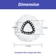thumbnail image 3 of Cabezal de repuesto para fregona giratoria, paquete de 4 recambios de fregona Compatible con fregonas giratorias triangulares, repuesto de fregona giratoria de microfibra, limpieza profunda, 3 of 5