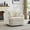 Ivory, variant on Leumius 360° Swivel Accent Chair with 2 Throw Pillows,40.55''W Corduroy Accent Chair Armchair,Comfy Upholstered Single Sofa Chair for Bedroom Living Room,Gray