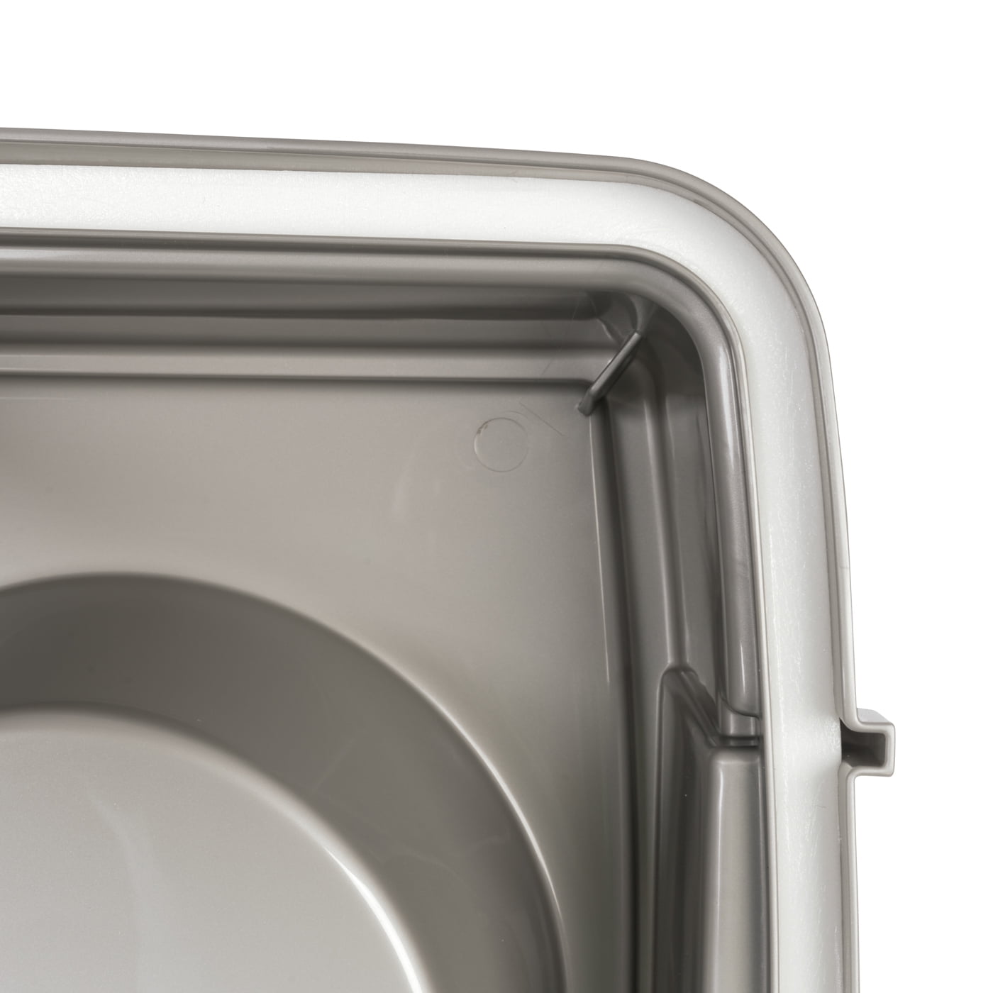 IRIS USA 47lbs/45qt Large Elevated Dog Food Bowl with Airtight Pet Food Storage Container, Chrome