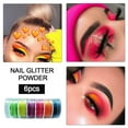 thumbnail image 3 of Happydeer 6 Colors Lasting Glitter Nail Art Neon Powder Eyeshadow Pigment Manicure Decor, 3 of 5