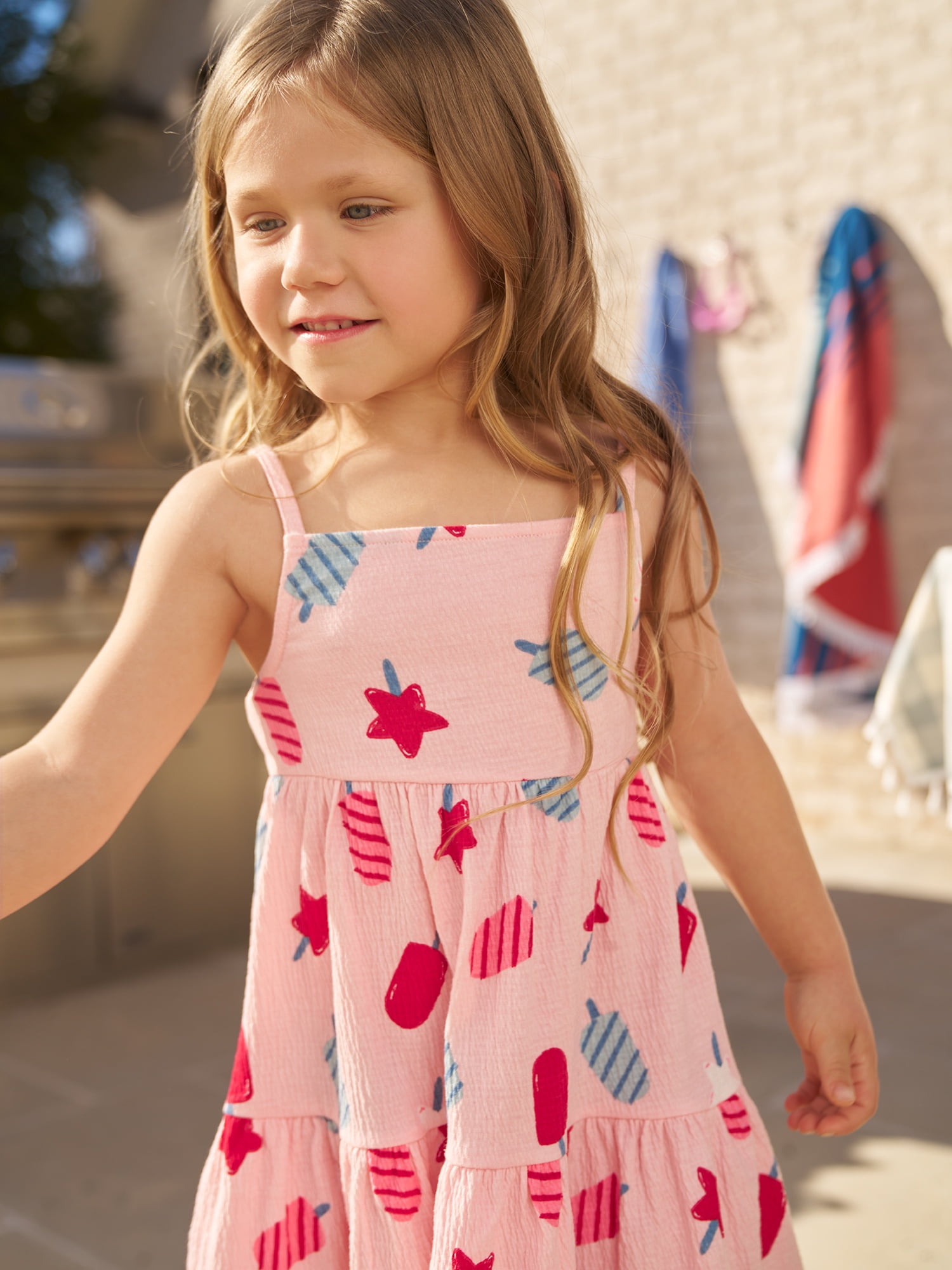 Carter's Child of Mine Baby and Toddler Girl Patriotic Dress, Sizes 12M-5T