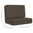thumbnail image 4 of vidaXL Chaise Pliante en Simili Cuir Anthracite, 4 of 5