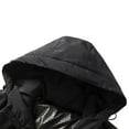 thumbnail image 5 of Bmawag Mens Outdoor Jacket with Hoodies Waterproof Windproof Fleece Lined Big and Tall Men's Solid Color Raincoats Windbreakers with Pockets for Sport Outdoor Hiking Gift for Men Black XXL, 5 of 8