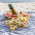 thumbnail image 5 of Sunflowers Outdoor Pillow Covers Pack of 2 Retro Country Yellow Floral Green Leaves Newspaper Texture Waterproof Throw Pillow Covers Decorative Cushion Cases for Patio Garden Tent Balcony 16x16 inch, 5 of 9