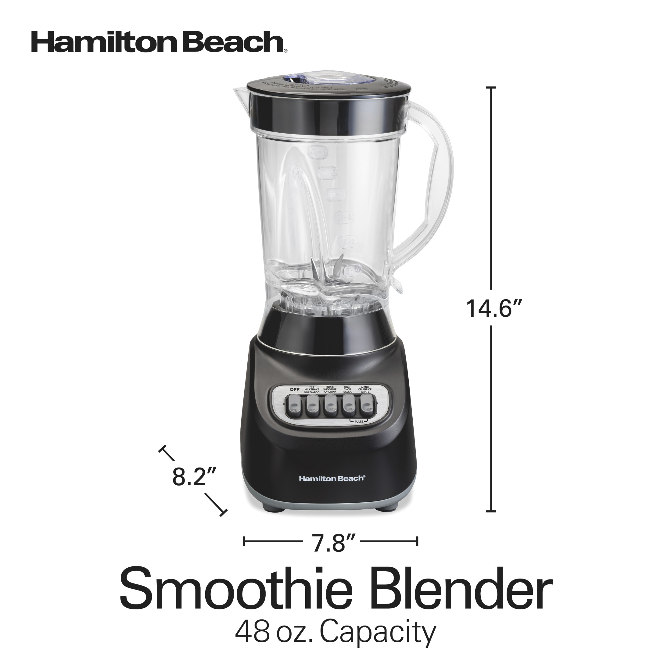 Hamilton Beach Smoothie Blender, 650W, Black photo 8