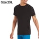 thumbnail image 2 of Camiseta deportiva de rendimiento para hombre: cuello redondo, algodón, ropa deportiva para exteriores, manga corta, 2 of 5