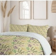 thumbnail image 6 of Ambesonne Floral Duvet Cover Sets, Aster Blossoms Herbs Pattern, 2-King, Beige and Multicolor, 6 of 7