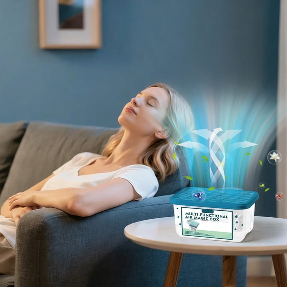 Multifunctional Air Magic Box For Dust,Indoor Air Purification Dust Removal Magic Box,Plant-Based & Non-Toxic,Power Free Auto Vacuum,Perfect for Home & Office,Bedroom,Pet Areas