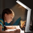 thumbnail image 4 of LED Desk Lamp - Minimalist Office Desk Lamp - Rechargeable Lamp with Bed, Study, and Work Desk Light Modes - Portable Table Desk Lamp for Back to School and Work from Home Setup - Pink,white, 4 of 9