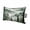 Green, variant on Dark Green Pine Forest Outdoor Pillows for Chaise Lounge Chair Waterproof Lumbar Pillows with Insert&Adjustable Elastic Strap Beach Headrest Pillow Misty Tree Clouds Nature Pool Pillow 11"x16"