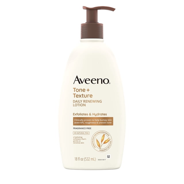 Loción Aveeno Tone + Texture, renovación diaria, 530 ml, sin fragancia