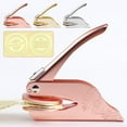 thumbnail image 3 of Personalized Custom Embosser Stamp Personalized Embossed Stamp Customized Seal' L1W1, 3 of 8