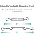 thumbnail image 4 of Shade Sail Hardware Kit Include Winches & Wire Rope, Anti-Rust Stainless Steel Sun Shade Hardware Kit for Rectangle Square Triangle Shade Sail Installation(75 PCS), 4 of 5