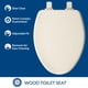 thumbnail image 2 of Asiento de inodoro Bemis Ashland alargado de madera con cierre lento, 2 of 8