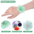 thumbnail image 2 of Uxcell 12-Pack Chiffon Flowers 1.97 x 1.97 Inch Mesh Fabric Flowers for Home Decor and DIY Mint Green, 2 of 6