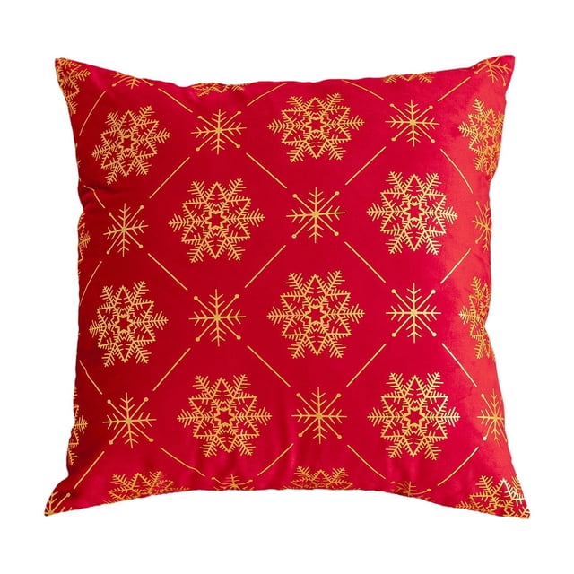 Christmas Decorations for the Home Winter Bedroom Christmas Pillowcase Print Pillowcase Holiday Decoration Red Pillowcase Gift Decorations for Bedroom