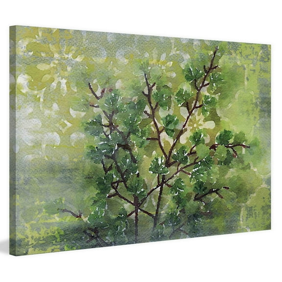 Marmont Hill - "Green Sensation I" by Irena Orlov Painting Print on Wrapped Canvas
