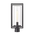 thumbnail image 2 of Millennium Lighting 4581-PBZ Wheatland - 1 Light Outdoor Post Lantern-17.63 Inches Tall and 7.5 Inches Wide   Powder Coat Bronze Finish with Clear Seeded Glass, 2 of 5