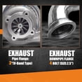 thumbnail image 4 of Kenally Turbos de 2,5 a 3, adaptador de brida de escape resistente al desgaste, conversión de 4 pernos, adaptadores de bridas de hierro Vehículos, repuestos y accesorios Mis, 4 of 6