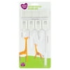Parent's Choice Straw Detail Lid and Spout Cleaning Brush Set, 5 Count, Gray