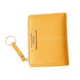 thumbnail image 4 of Monedero de Cuero para Mujer Cartera de Mano Pequeña Cartera de Embrague Cremallera Tarjetero - Amarillo Baoblaze monedero mini mujer, 4 of 8