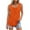 Orange, variant on Besolor Womens Plus Size Tank Top Round Neck Sleeveless Basic Shirts Pleated Front Casual Going out Summer Blouse Tees