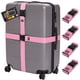 thumbnail image 1 of Correas de equipaje GORILLA GRIP Heavy Duty, paquete de 4, ajustables, rosas, 1 of 9