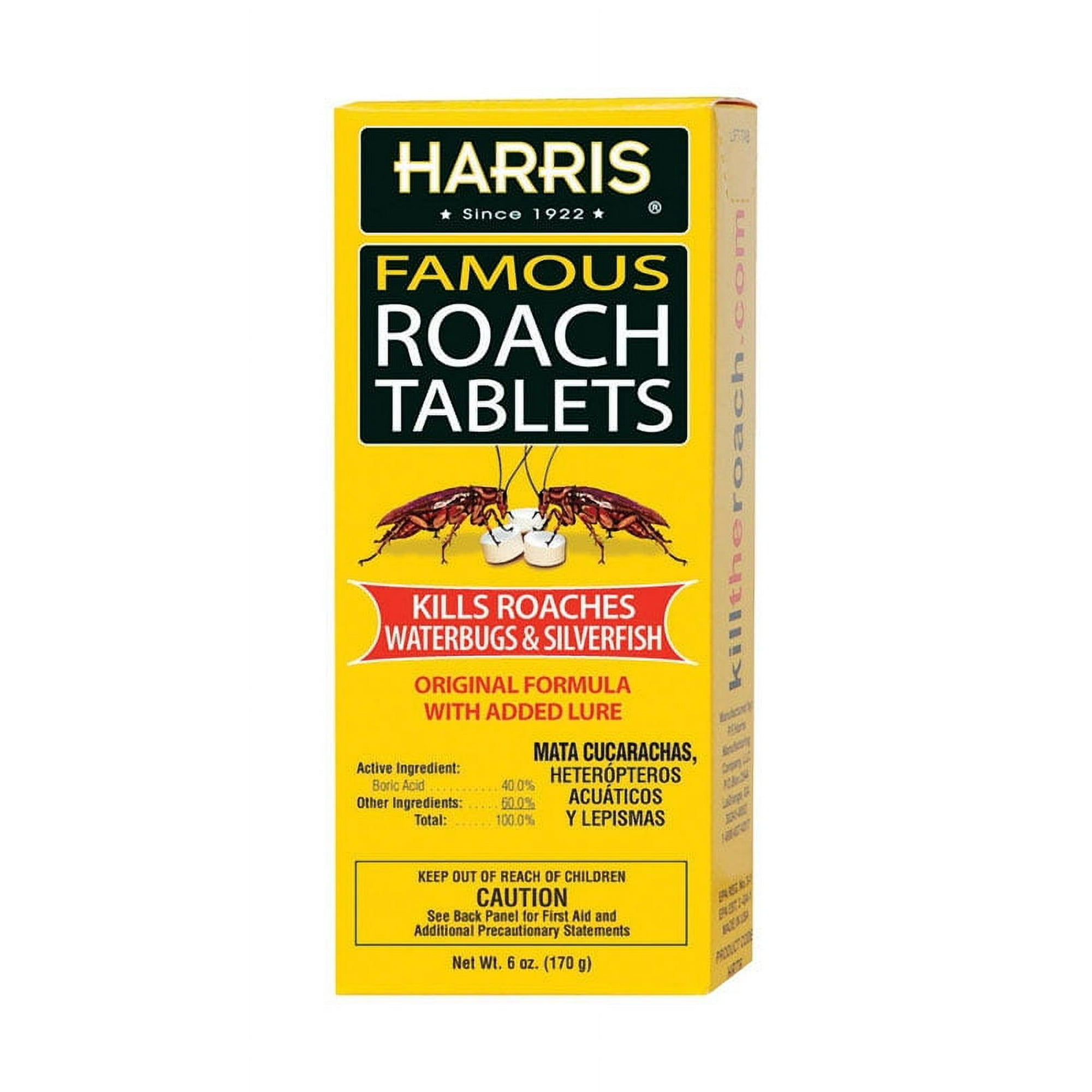 Harris Famous Roach & Silverfish Killer Tablets, 6 oz.