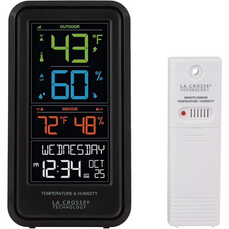 La Crosse Technology V42-PRO-INT Professional Weather Center with Combo  Sensor and Remote Monitoring, Black